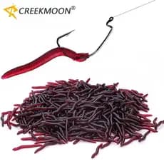 50-200pcs Simulação De Isca Macia De Pesca Worm 4cm 0.3g Artificial Lifelike Lures Carpa De Cheiro De Peixe Tackle S2