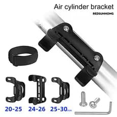 [REDS] Suporte Para Inflador De Bicicleta Resistente Com Parafusos Chave Nylon Correia Chaleira De Bomba De Fixação Univ