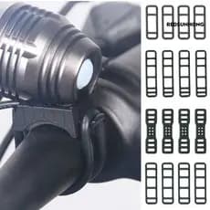 [REDS] 4 Unidades De Pulseira De Silicone Para Bicicleta , Boa Elasticidade , Anti-Quebra , Fixa , 3/5/6 Furos , Espelho