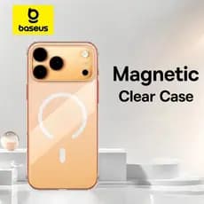 Baseus Capa Magnética Para iPhone 17 Pro Max 17 Air Carregamento Sem Fio Magsafe Case