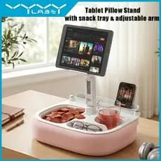 Suporte De Almofada Universal Vyvylabs Com Armazenamento 360 ° Clipe Giratório Para Tablet De Telefone De 4.7-13 " Kindl