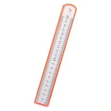 Régua de aço inoxidável, centímetro, grosso, resistente, alta precisão, multifuncional, reta para escritório, escola,