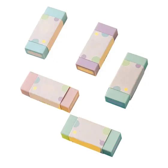 Borracha colorida macia e flexível de PVC, livre de manchas, compacta, portátil, durável, fofa para teste, exame,