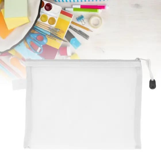 Xixian 10PCS A5 Bolsa para documentos com zíper – Bolsa organizadora de malha de nylon para arquivos, viagens,