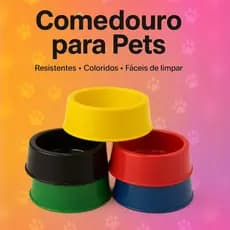 Comedouro Pet Vasilha Pote P/ Ração Cachorro Gato 500 ML Top