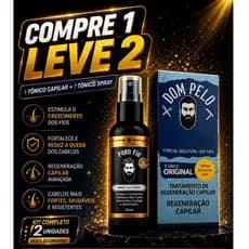 Combo  Puro Fio + Dom 120 ml  Barba e Cabelo | Regeneração Capilar Completa