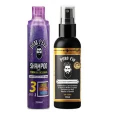 Combo Shampoo  3 em 1  Tônico Puro Fio | Crescimento, Fortalecimento e Redução da Queda