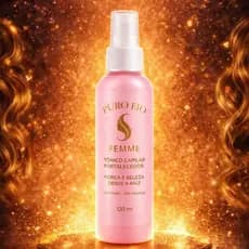 Tonico Poderoso Cabelo  Saudável 120ml | Combate Queda e Falhas Capilares | Puro Fio Femme - Envio imediato