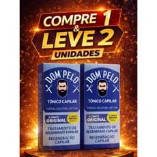 2 Dom Pelo loção cabelo e barba compre 1 leve 2, 120 ml cada