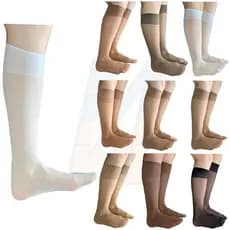 7 Pares de Meias Feminina Trifil Fio 20 3 4 Fina Soft Bord Transparente Neutra Poliamida Social Trabalho Luxo Mulher