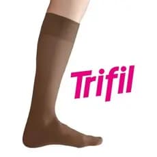 Meia 3 4 Feminina Trifil Fina Fio 20 Social Poliamida Modelo Europeu Transparente Soft Bord Adulto Basica Trabalho