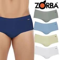 Cueca Slip Zorba Linea Tanga Tipo Box Com Abertura Algodao Tecnologia Tagless Tecido Duplo Nao Marca Adulto Masculino