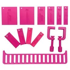 Kit Gabarito The Cinch Para Furo Quadrado E Redondos A6 Ea5 e Prensa