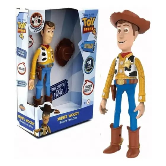 Boneco Woody Com Som Disney Oficial 14 Frases Diferentes