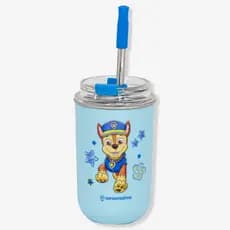 Copo Neo com Canudo Chase Patrulha Canina 300ml Zona Criativa