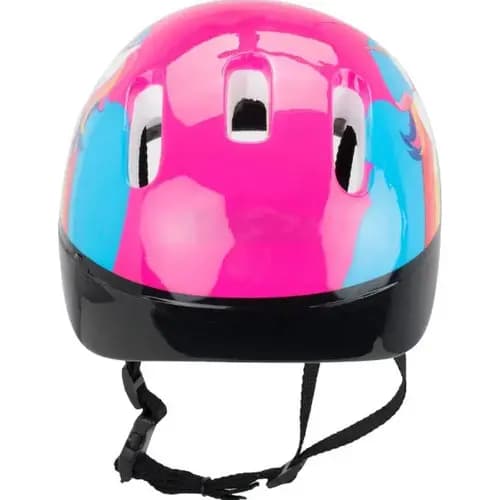 Kit Proteção C/ Capacete Rosa Unicórnio Tamanho P Infantil