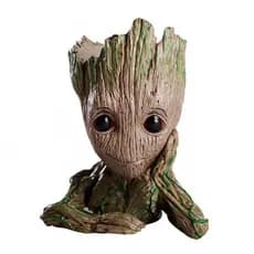 Baby Groot Vaso Planta Caneta Decoração 14cm Marvel