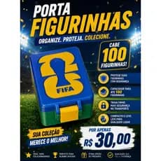 Caixa para de figurinhas Copa do mundo 2026- Cores sortidas