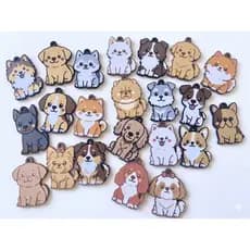 Pingente/Chaveiro de Raças de Cachorros - Variados / Adereço para Mochila