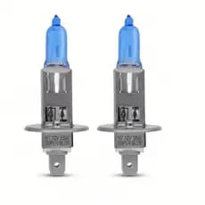 Kit 2 Lâmpadas Super Branca Farol H1 8500k 55w - Efeito Xênon