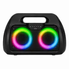 Caixa De Som Bluetooth Modelo Grasep Portátil 20w Led RGB Rádio FM Microfone