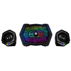 Caixa De Som Gamer 2.1 Bluetooth 5.3 FM Led RGB USB