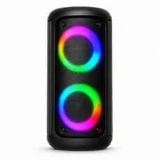 Caixa De Som Bluetooth Portátil  USB Com Led RGB Frontal 20W