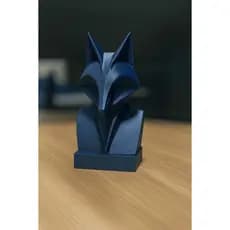 Raposa  3D - Escultura Geométrica em 3D Moderna
