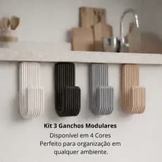 Cabide Gancho Adesivo de Parede com Fita Dupla Face 3M para Toalhas Banheiro