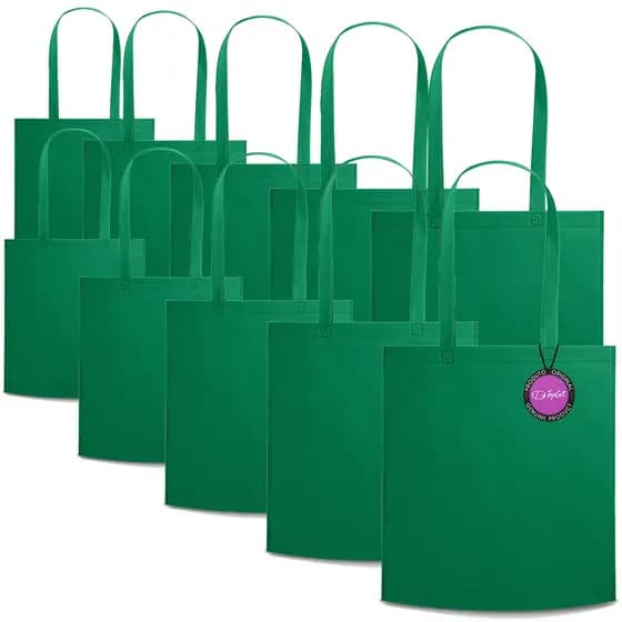 Kit 10x Sacolas Ecobag em TNT Premium 37x41cm Termo Selado Malta TopGet