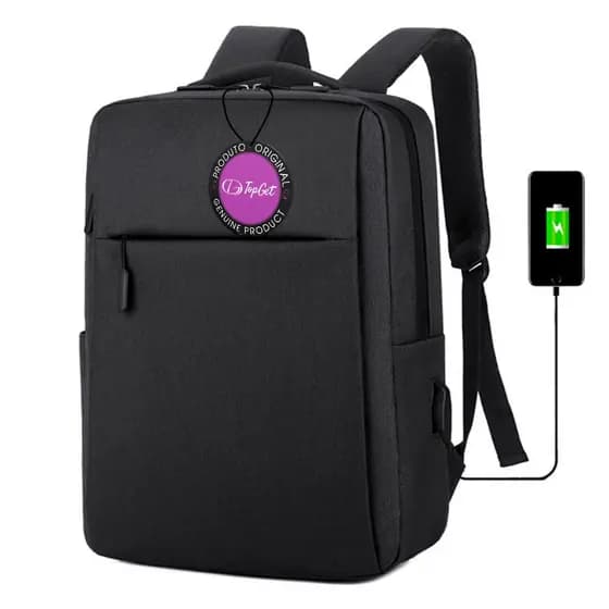 Mochila Impermeável para Notebook com USB TechBlend TopGet