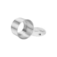 Forma Assadeira Bolo Torta Fundo Falso REMOVIVEL  N 15 x 10 cm  Aluminio  -  G11