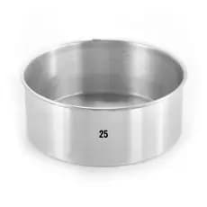 Assadeira Forma Bolo REDONDA ALTA  25 X 10 cm Alumínio - E63-1