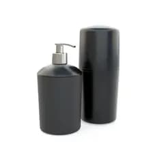 Kit Porta Escovas E Dispenser Sabonete para organizar o banheiro