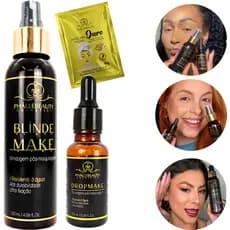 Blindagem Facial Blinde Make Pre E Pos Maquiagem Drop Serum Kit