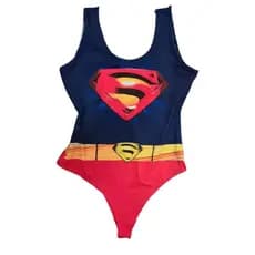 Body Feminino Costa Aberta Fantasia Carnaval Maiô