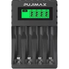 Carregador de Pilhas Recarregáveis Pujimax Pilhas AA e AAA NiMh ou NiCd Pilhas Recarregáveis Toshiba AA de 2600 mAh