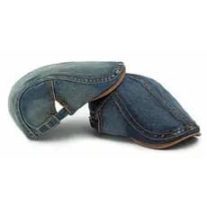 Boina Boné Tipo Italiana Denim Jeans Lavado Unissex Ajustável Moderno Casual Masculino Feminino