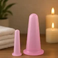 Kiit 2 Ventosa Para Massagem Facial Vacuo Silicone