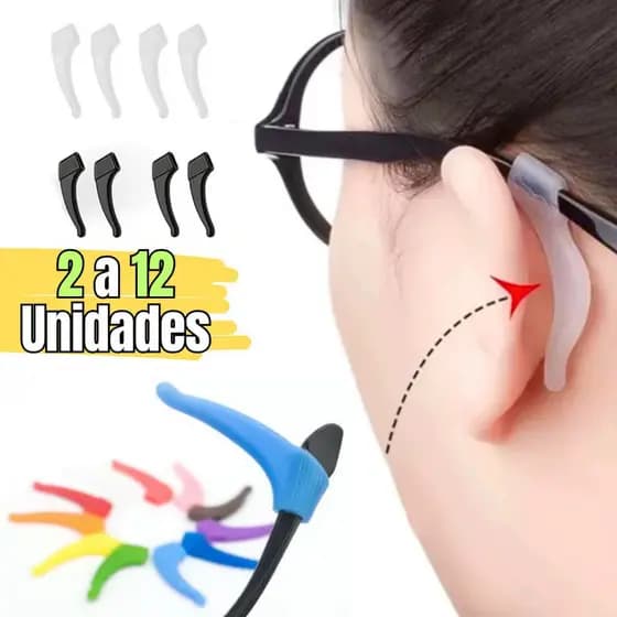Suporte 1 a 12 Pares Trava Armação de Óculos Antiderrapante em Silicone Exelente Qualidade
