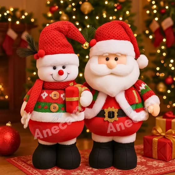 Papai Noel Boneco De Neve Decoração Natalino Enfeite De Natal Super Mega Grande 55 cm Escolhe Modelo natal 2026
