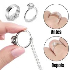 Ajustador De Anel Aliança Redutor De Aneis Largos /Soltos Transparente Invisível 10 Cm De 3mm ou 5mm