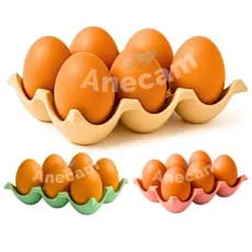 Suporte Oraganizador Para Ovo Bandeja De Ovos Comporta 6 ovos Para Guarda Premium Luxo
