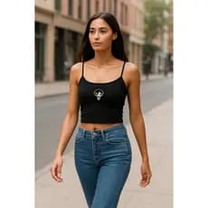 Cropped feminino feminina regata desenhos moda croped meninas super poderosas lindinha docinho e flozinha