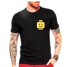 Camiseta Feminino Tumblr Blogueira feminina Blusinha Masculino desenho Infantil crianças Lego brinquedo lego