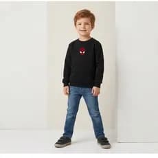 Blusa de frio infantil moletom moleton frio careca liso menino menina unissex Homem aranha desenho