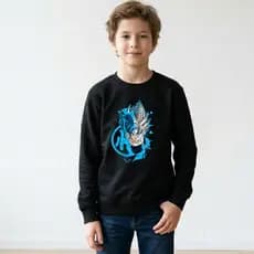 Blusa de frio infantil moletom moleton frio careca liso menino menina unissex desenho dragon ball anime geek