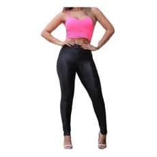 Kit 5 Calça Disco Hot Pants Cintura Alta Com Bolsos Traseiro