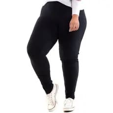 Calça Legging Plus Size G1 G2 G3 Suplex Em Poliéster Còs Alto