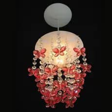 Pendente Borboletas Luminária Infantil Decorar Quarto de Menina Quartinho Bebê LED Lustre bivolt